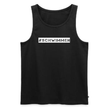 Schwimmen - #schwimmen - Männer Premium Bio Tank Top - Schwarz - Vorne - AI Model Male 178 light (178cm)