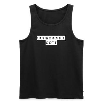 Tauchen - Schnorchel Gott - Männer Premium Bio Tank Top - Schwarz - Vorne - Michal (187cm)