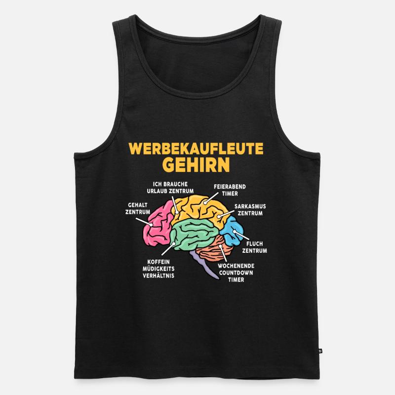 Werbekaufleute - Männer Premium Bio Tank Top - Schwarz