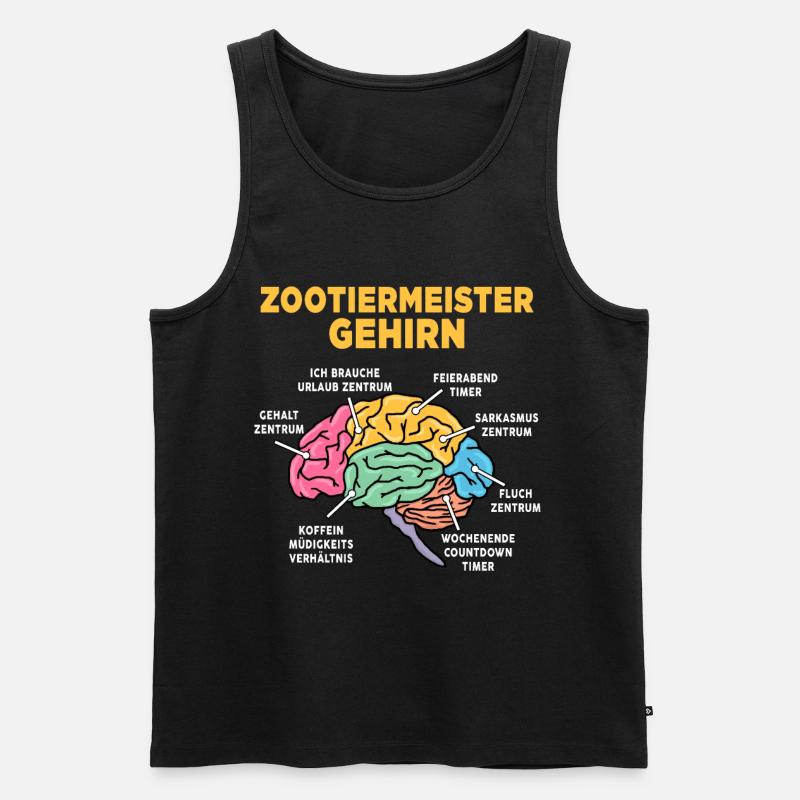 Zootiermeister - Männer Premium Bio Tank Top - Schwarz
