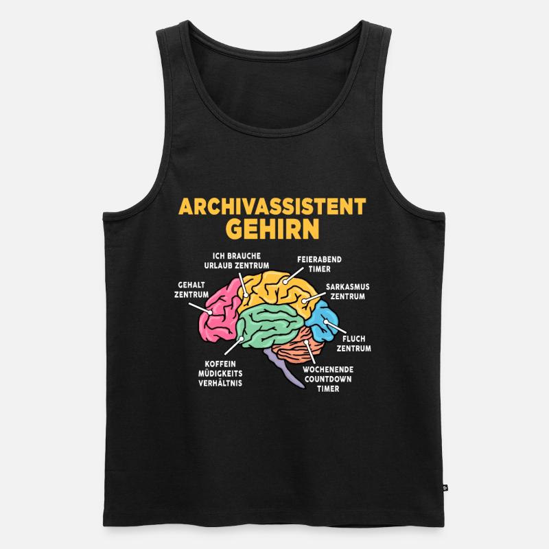 Archivassistent - Männer Premium Bio Tank Top - Schwarz