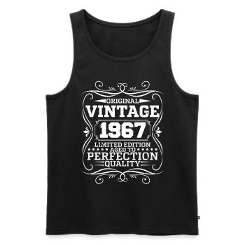 Vintage 1967 Édition Limitée Originale - Débardeur bio Premium Homme - noir - Devant - Michal (187cm)
