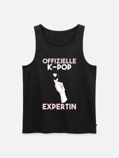 K-pop - Männer Premium Bio Tank Top - Schwarz