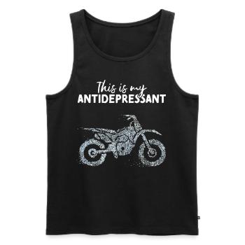 Moto Moto Excursion Motard Femme Motard - Débardeur bio Premium Homme - noir - Devant - Michal (187cm)