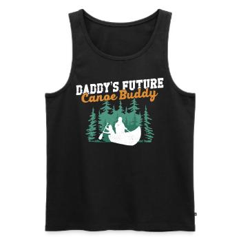 Canoe Canoeing Father Dad Son - Männer Premium Bio Tank Top - Schwarz - Vorne - Michal (187cm)