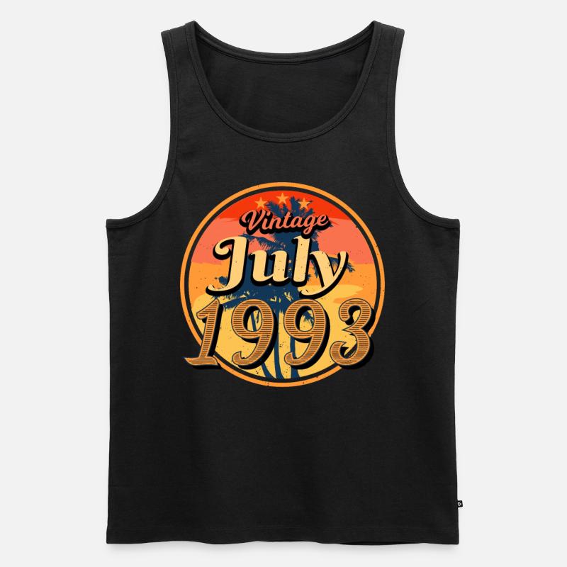 1993 July gift idea - Men's Premium Organic Tank Top - black