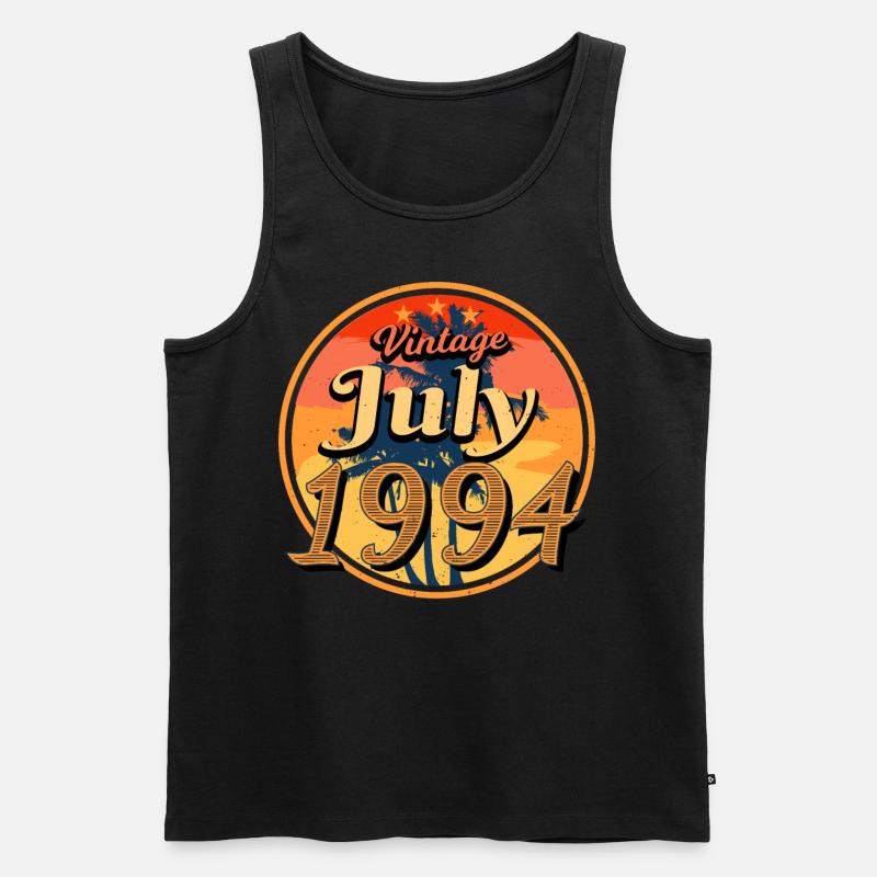 1994 Juli Geschenkidee - Männer Premium Bio Tank Top - Schwarz