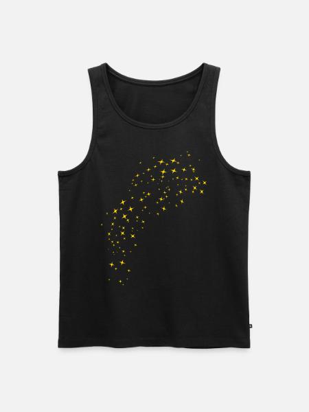 Starry Sky Gold - Men's Premium Organic Tank Top - black