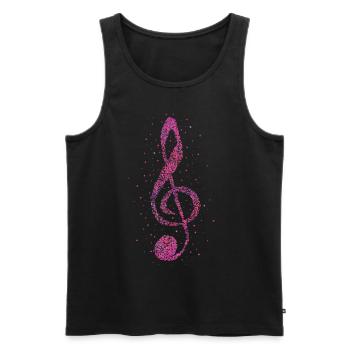 Choir director Singer Musician Music - Men's Premium Organic Tank Top - black - Front - AI Model Male 178 light (178cm)