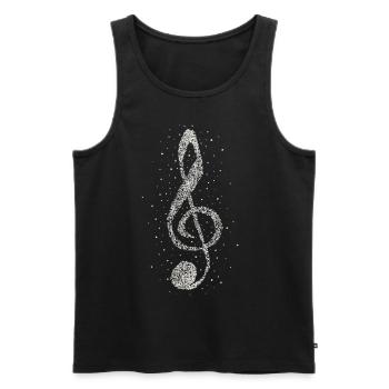 Chor Musikverein Musicien Professeur Musicien - Débardeur bio Premium Homme - noir - Devant - AI Model Male 178 light (178cm)