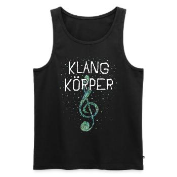 Klangkörper Sänger Sängerin Sopran Chor - Männer Premium Bio Tank Top - Schwarz - Vorne - Michal (187cm)