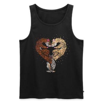 Ferret Fish Offer Ferret Lovers - Men's Premium Organic Tank Top - black - Front - Michal (187cm)