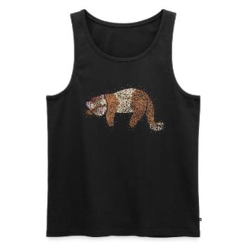 Frettchen Fischoffer Liebhaber Otter - Männer Premium Bio Tank Top - Schwarz - Vorne - Michal (187cm)