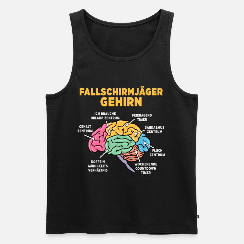 Fallschirmjäger - Männer Premium Bio Tank Top - Schwarz