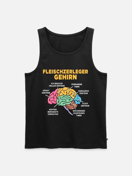Fleischzerleger - Männer Premium Bio Tank Top - Schwarz