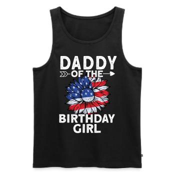 Daddy Of The Birthday Girl - Men's Premium Organic Tank Top - black - Front - Michal (187cm)