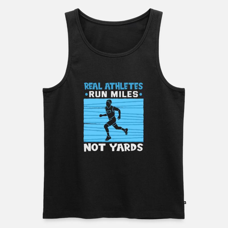 Running Marathon Runner Running - Débardeur bio Premium Homme - noir