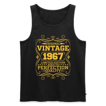 Vintage 1967 Édition Limitée Originale - Débardeur bio Premium Homme - noir - Devant - Michal (187cm)
