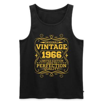 Vintage 1966 Édition Limitée Originale - Débardeur bio Premium Homme - noir - Devant - Michal (187cm)