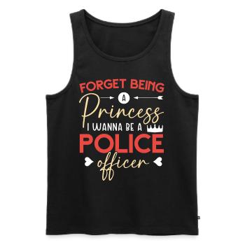 Die stärksten Frauen Und machten sie zu Polizistin - Männer Premium Bio Tank Top - Schwarz - Vorne - AI Model Male 178 light (178cm)