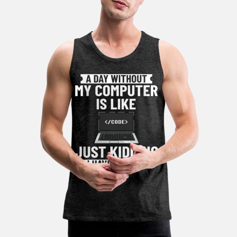 Programmer Programming Computer Developer Pc Men's Premium Organic Tank Top