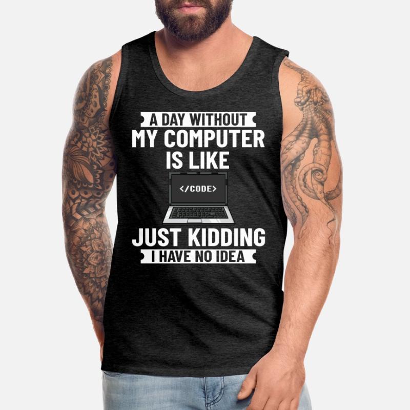 Programmer Programming Computer Developer Pc Men's Premium Organic Tank Top