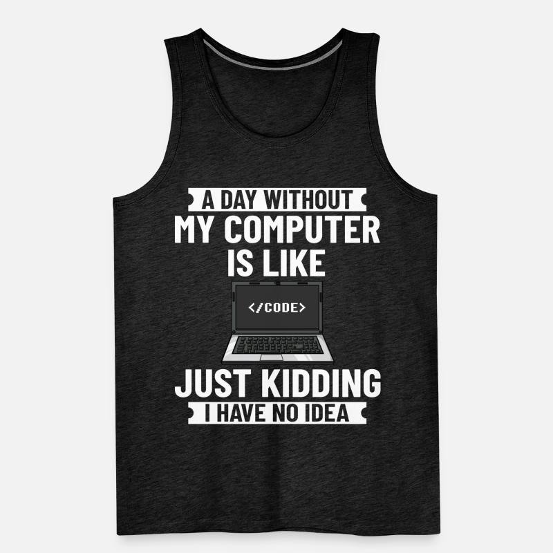 Programmer Programming Computer Developer Pc Men's Premium Organic Tank Top