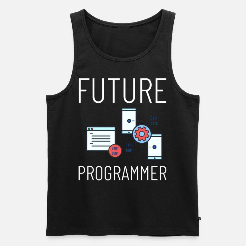 Programmierer Programmieren Computerentwickler Pc - Männer Premium Bio Tank Top - Schwarz