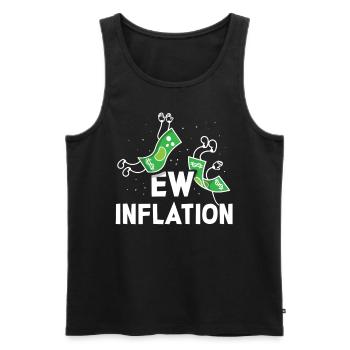 Inflation Stagflation Gelddrucken Humor - Männer Premium Bio Tank Top - Schwarz - Vorne - AI Model Male 178 light (178cm)