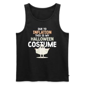 À cause de l’inflation, c’est mon costume d’Halloween - Débardeur bio Premium Homme - noir - Devant - Michal (187cm)