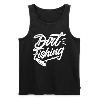 Dirt Fishing Metal Detecting Metal Detection - Men's Premium Organic Tank Top - black - Front - AI Model Male 178 light (178cm)