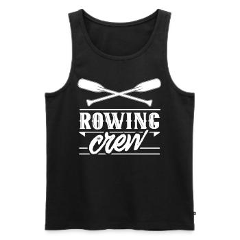 Rudermannschaft Rudern Team Ruderer Ruderboot - Männer Premium Bio Tank Top - Schwarz - Vorne - AI Model Male 178 light (178cm)