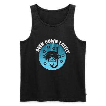 Instructeur de conception de plongée sous-marine Snorkeling - Débardeur bio Premium Homme - noir - Devant - Michal (187cm)