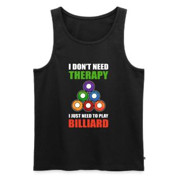 Billard Spieler Billardkugel Acht Snooker Billard - Männer Premium Bio Tank Top - Schwarz - Vorne - AI Model Male 178 light (178cm)