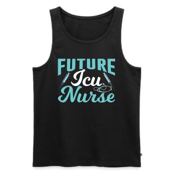 Future Intensive Care Nurse Intensive Care - Men's Premium Organic Tank Top - black - Front - AI Model Male 178 light (178cm)