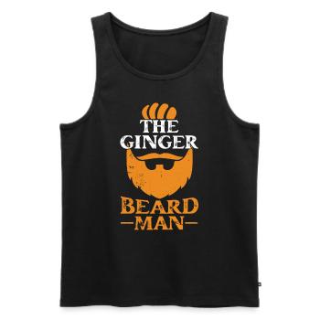 The Man with the Red Beard Irish Ireland Irish - Men's Premium Organic Tank Top - black - Front - AI Model Male 178 light (178cm)