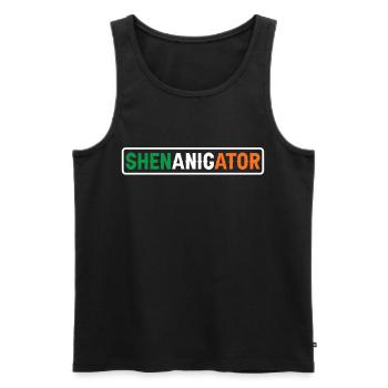 Shenanigator Irlande Irlandais Saint-Patrick irlandais - Débardeur bio Premium Homme - noir - Devant - Michal (187cm)