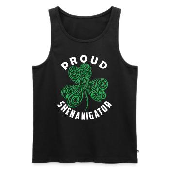 Stolzer Shenanigator Irland Gälisch Ire Irisch - Männer Premium Bio Tank Top - Schwarz - Vorne - Michal (187cm)
