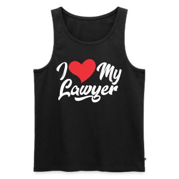 J’adore Mon avocat Avocat Avocat Avocat - Débardeur bio Premium Homme - noir - Devant - Michal (187cm)
