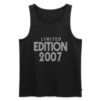 Limited Edition 2007 - Männer Premium Bio Tank Top - Schwarz - Vorne - Michal (187cm)