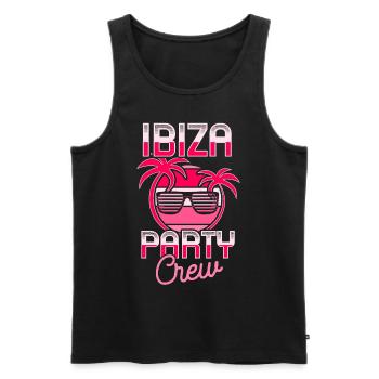 Ibiza Party Crew Espagne Vacances d’été - Débardeur bio Premium Homme - noir - Devant - Michal (187cm)