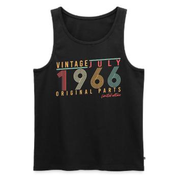 Geboren 1966 Im Juli - Männer Premium Bio Tank Top - Schwarz - Vorne - Michal (187cm)