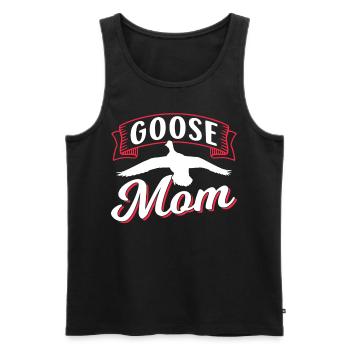 Gänsemutter Mama Gans Haustier Gänse Tier - Männer Premium Bio Tank Top - Schwarz - Vorne - AI Model Male 178 light (178cm)