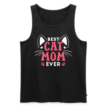 Die Beste Katzenmama Aller Zeiten Katze Mutter - Männer Premium Bio Tank Top - Schwarz - Vorne - AI Model Male 178 light (178cm)