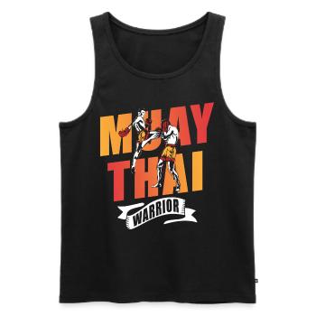Muay Thai Warrior Fighter Arts martiaux Arts martiaux Arts martiaux Arts martiaux - Débardeur bio Premium Homme - noir - Devant - Michal (187cm)