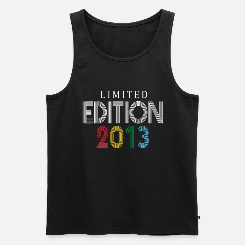 Limited Edition 2013 - Männer Premium Bio Tank Top - Schwarz