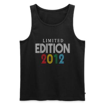 Limited Edition 2012 - Männer Premium Bio Tank Top - Schwarz - Vorne - Michal (187cm)