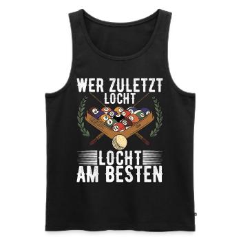 Pool Billard - Männer Premium Bio Tank Top - Schwarz - Vorne - Michal (187cm)