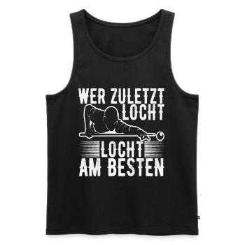 Pool Billard - Männer Premium Bio Tank Top - Schwarz - Vorne - Michal (187cm)