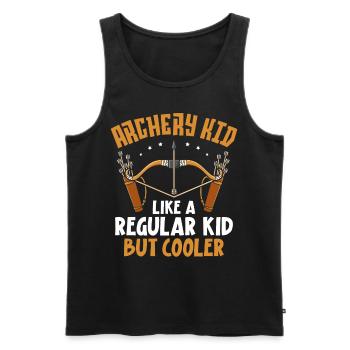 Archery Bow Archer Archery Kid - Männer Premium Bio Tank Top - Schwarz - Vorne - Michal (187cm)